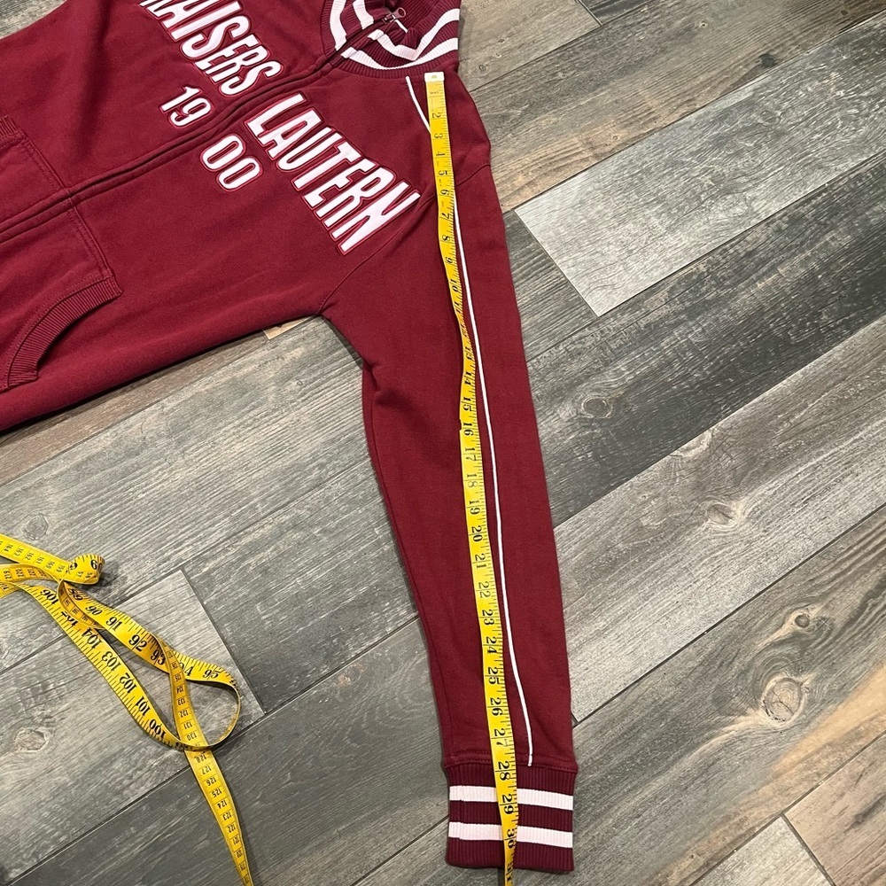 1. FC Kaiserslautern Football Jacket Soccer Track Top Adult Rare Size M Maroon - Picture 11 of 12